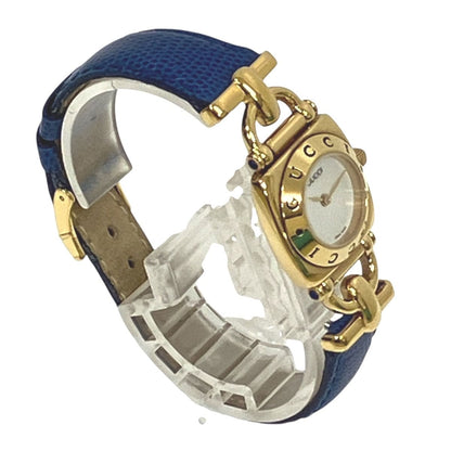 Gucci Watch Stainless Steel Leather Quartz White Dial — view 3