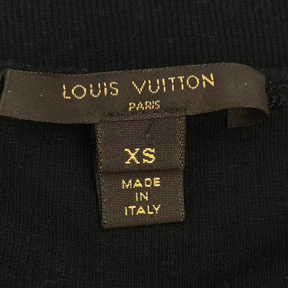 Louis Vuitton Top Short Sleeve LV Logo Bead Decoration Black — view 5