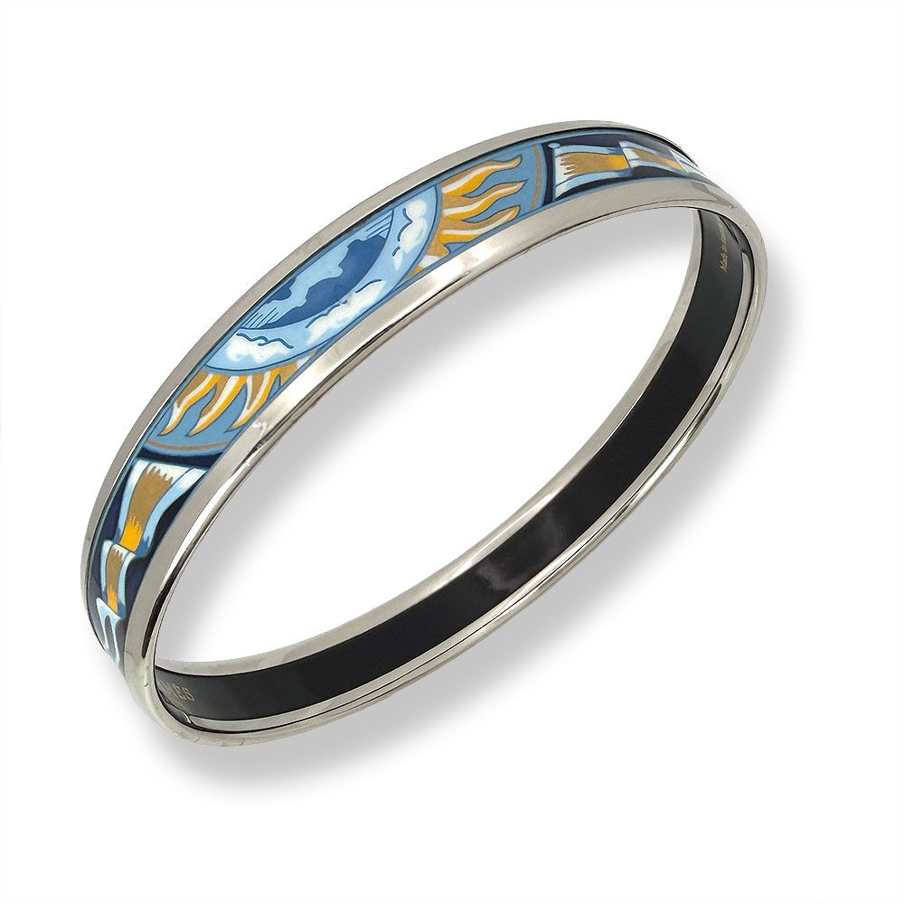 Hermes Enamel Bangle Bracelet — view 2