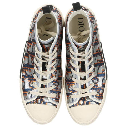 Dior Sequin Oblique All Over Print High-Top Sneakers — view 4