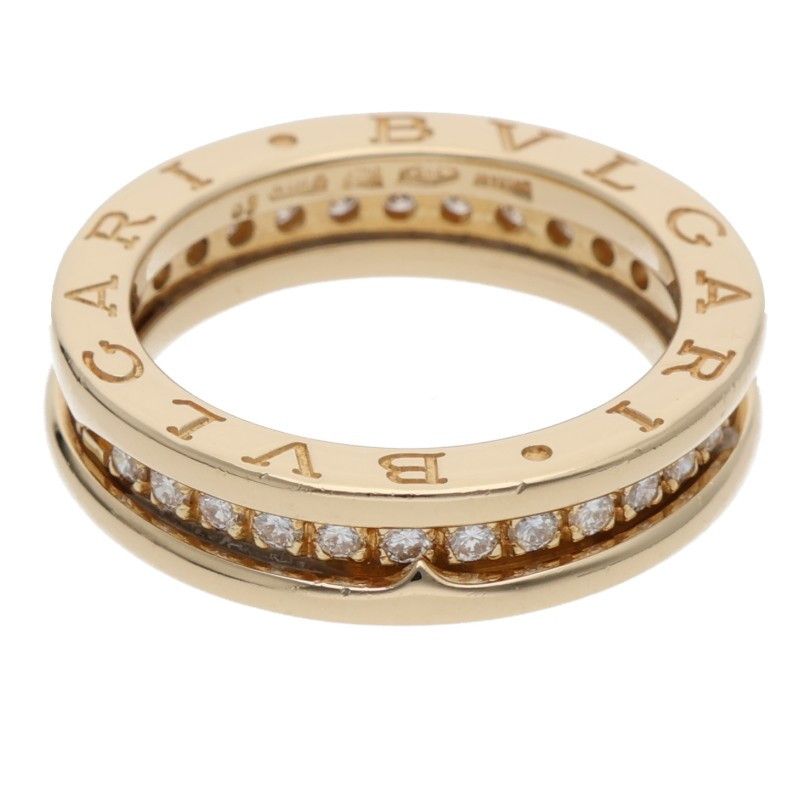 Bvlgari Bulgari B.Zero1 Band 18K Yellow Gold Diamond Ring — view 4