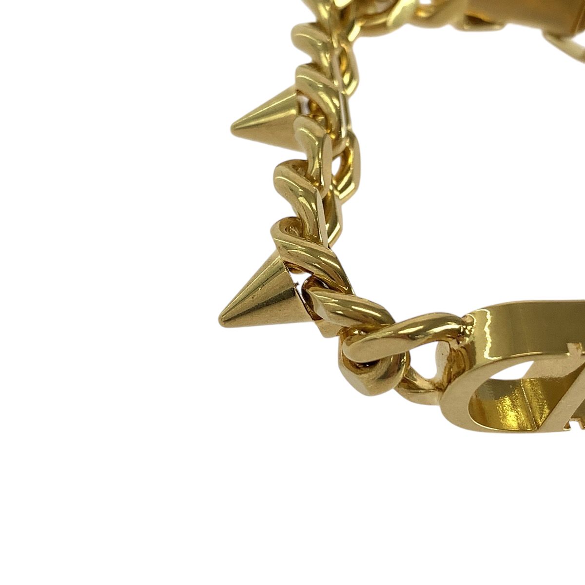 Dior 30 Montaigne CD Logo Gold Plated Bracelet Length 17 — view 6