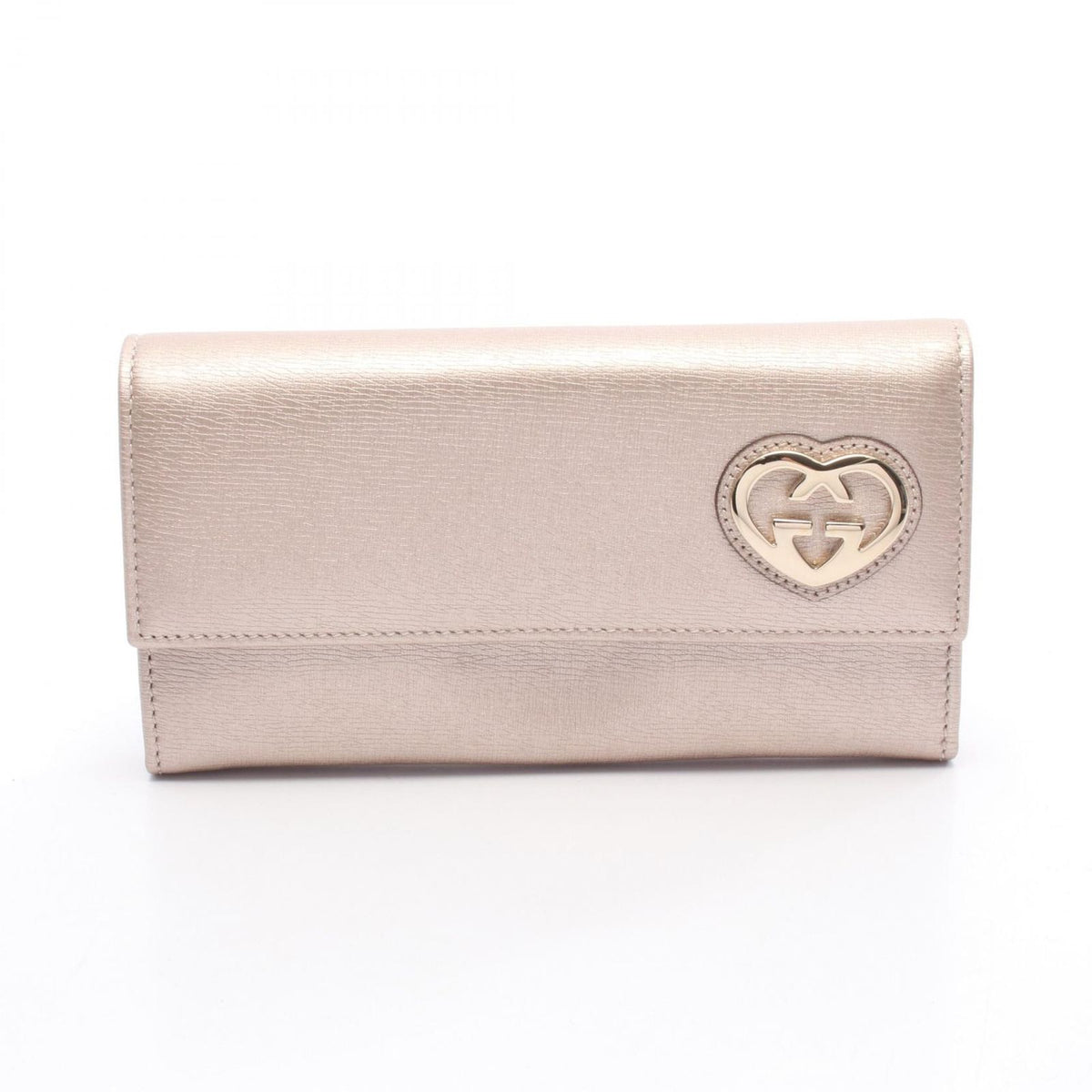 Gucci Bifold Wallet Brea Rose Gold Leather