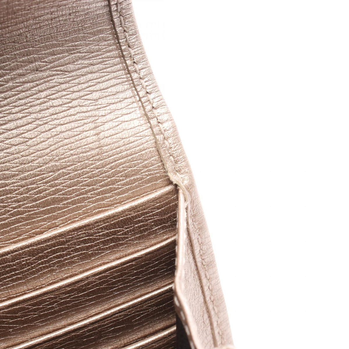Gucci Bifold Wallet Brea Rose Gold Leather — view 5