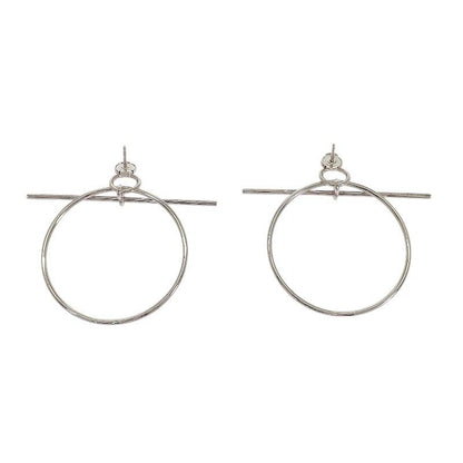 Hermes Loop MM 00 Earrings 925 Sterling Silver — view 4