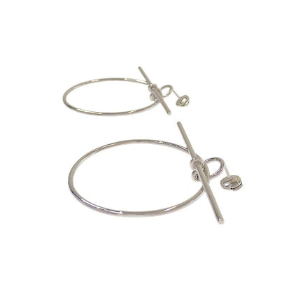 Hermes Loop MM 00 Earrings 925 Sterling Silver — view 3