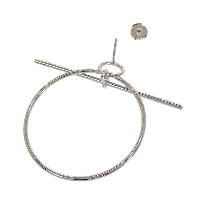Hermes Loop MM 00 Earrings 925 Sterling Silver — view 5