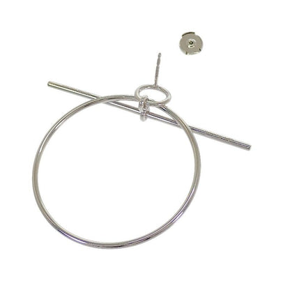 Hermes Loop MM 00 Earrings 925 Sterling Silver — view 5