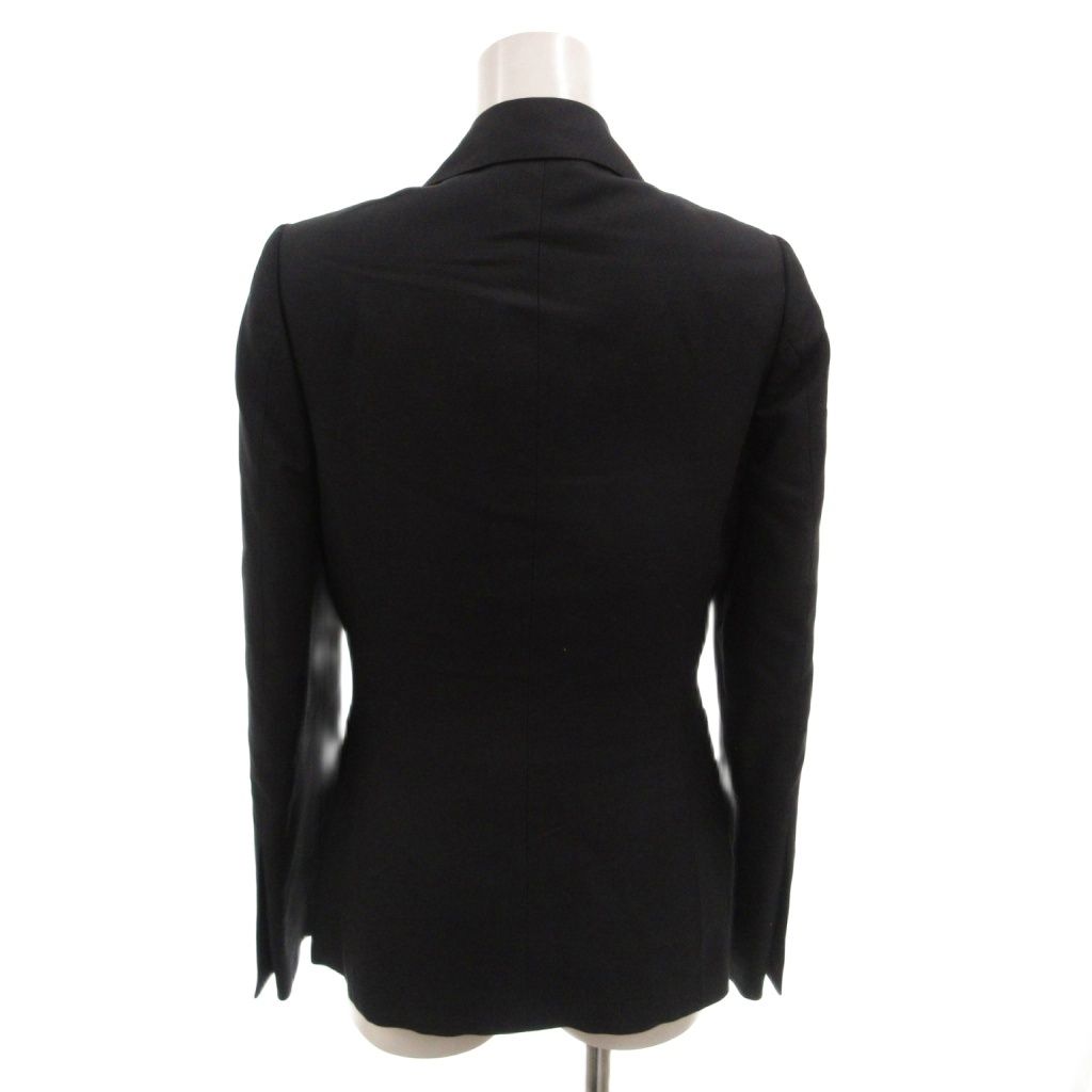 Gucci Tailored Jacket Blazer Single Silk 40 Black — view 2
