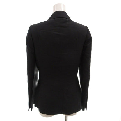 Gucci Tailored Jacket Blazer Single Silk 40 Black — view 2