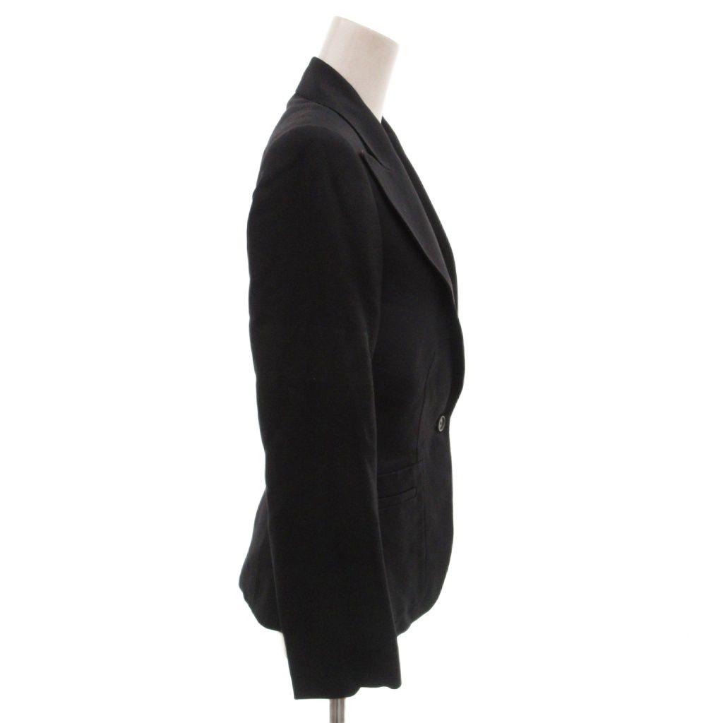 Gucci Tailored Jacket Blazer Single Silk 40 Black — view 3