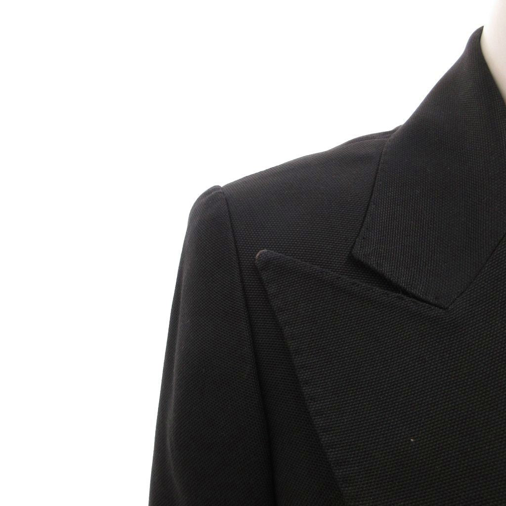 Gucci Tailored Jacket Blazer Single Silk 40 Black — view 5