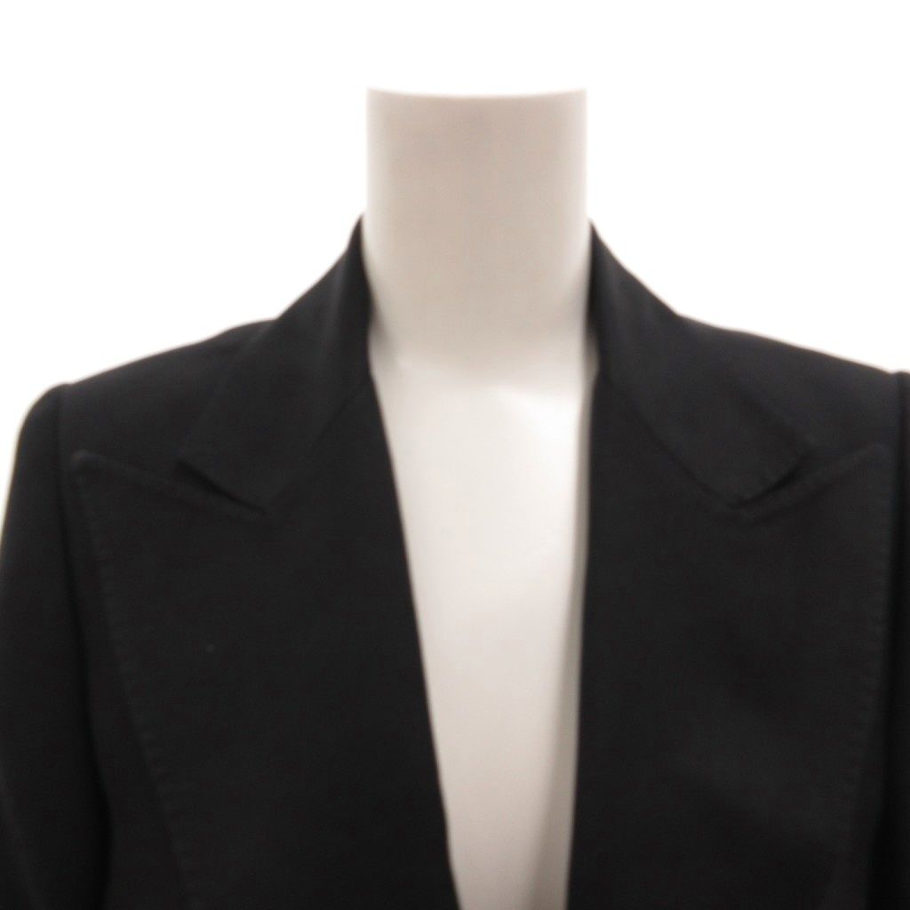 Gucci Tailored Jacket Blazer Single Silk 40 Black — view 4