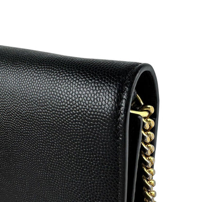 Saint Laurent Chain Shoulder Bag Black — view 7