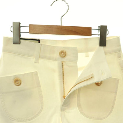 Gucci GG Apple White Denim Shorts Zipper Fly Cotton 20 — view 4