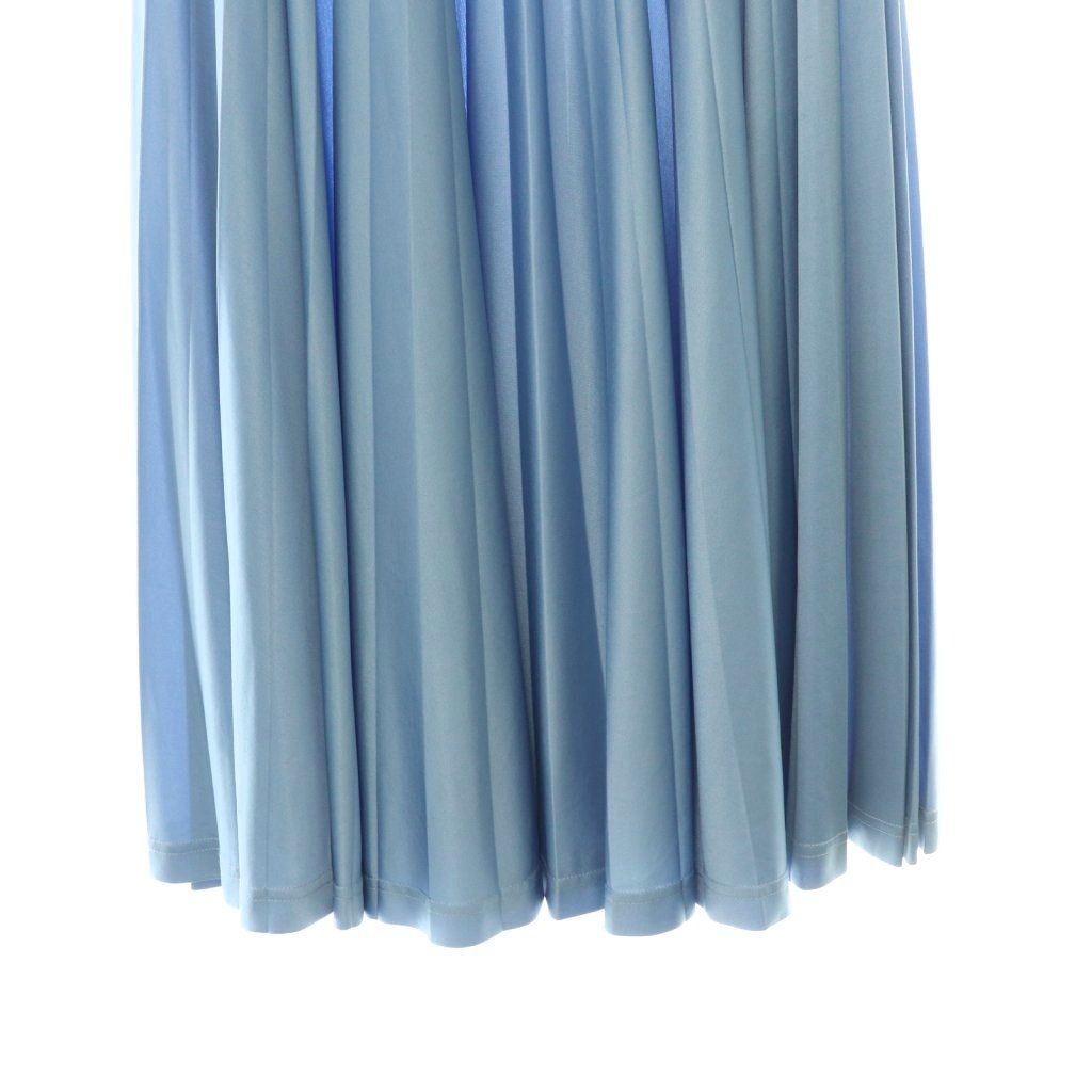Celine Phoebe Philo Era Triacetate Pleated Skirt Long 36 Blue — view 5