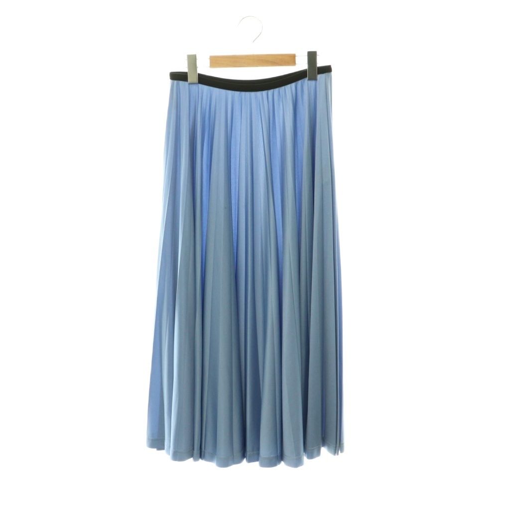 Celine Phoebe Philo Era Triacetate Pleated Skirt Long 36 Blue