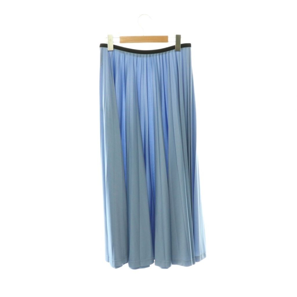 Celine Phoebe Philo Era Triacetate Pleated Skirt Long 36 Blue — view 2
