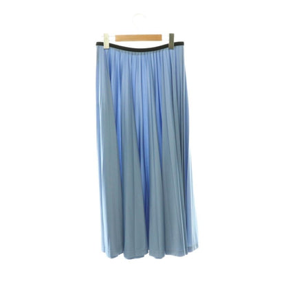 Celine Phoebe Philo Era Triacetate Pleated Skirt Long 36 Blue — view 2