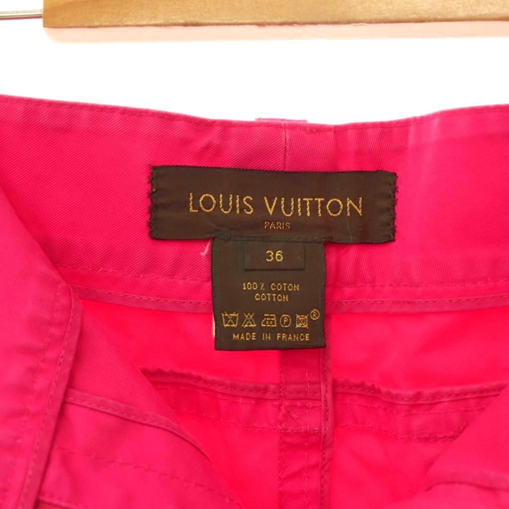 Louis Vuitton Mini Skirt Trapezoid Logo 36 Pink — view 6