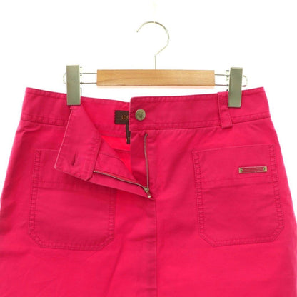 Louis Vuitton Mini Skirt Trapezoid Logo 36 Pink — view 4