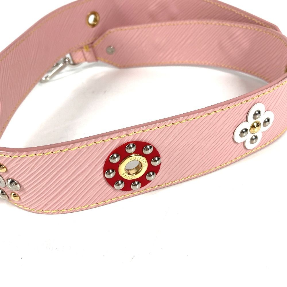 Louis Vuitton Shoulder Strap Flower Motif Epi Leather Rose Valley Pink — view 3