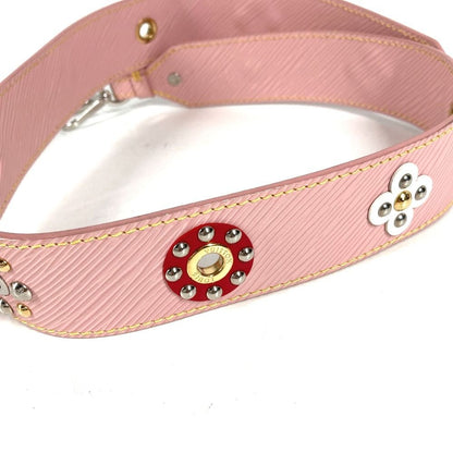 Louis Vuitton Shoulder Strap Flower Motif Epi Leather Rose Valley Pink — view 3