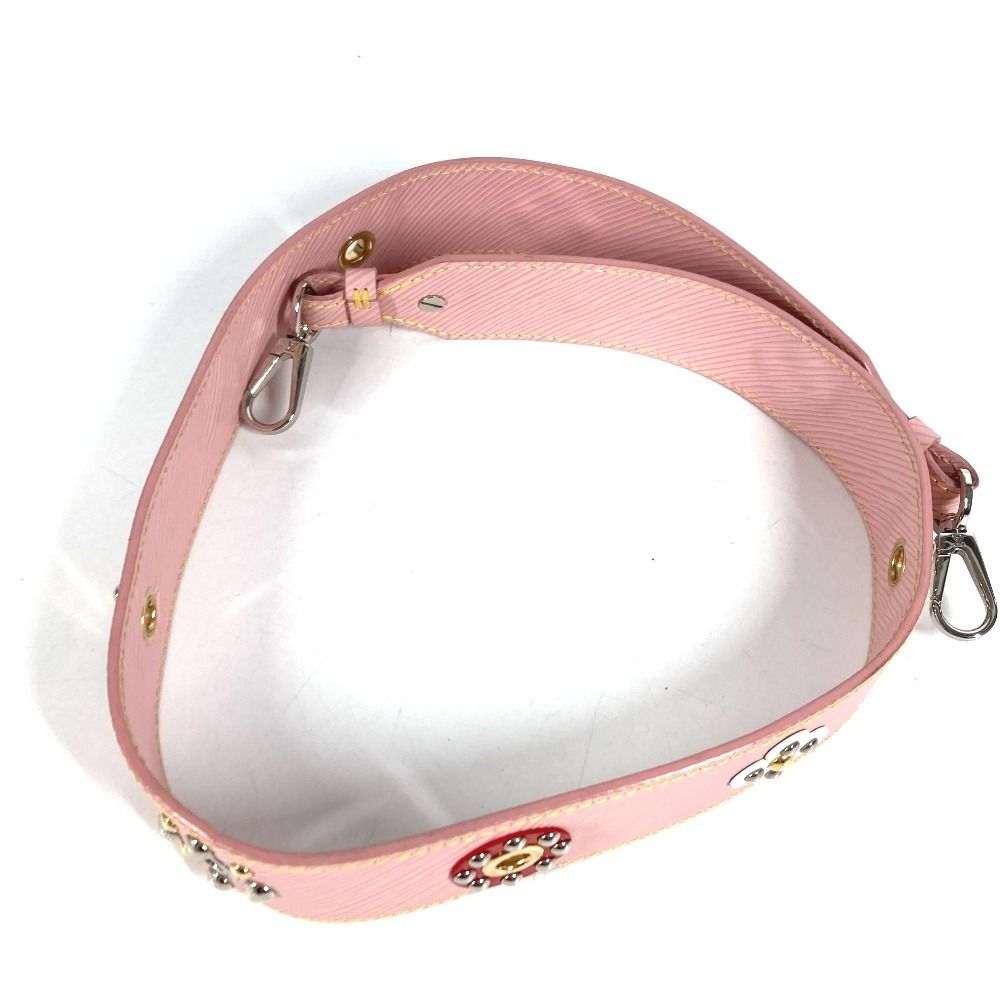 Louis Vuitton Shoulder Strap Flower Motif Epi Leather Rose Valley Pink — view 4