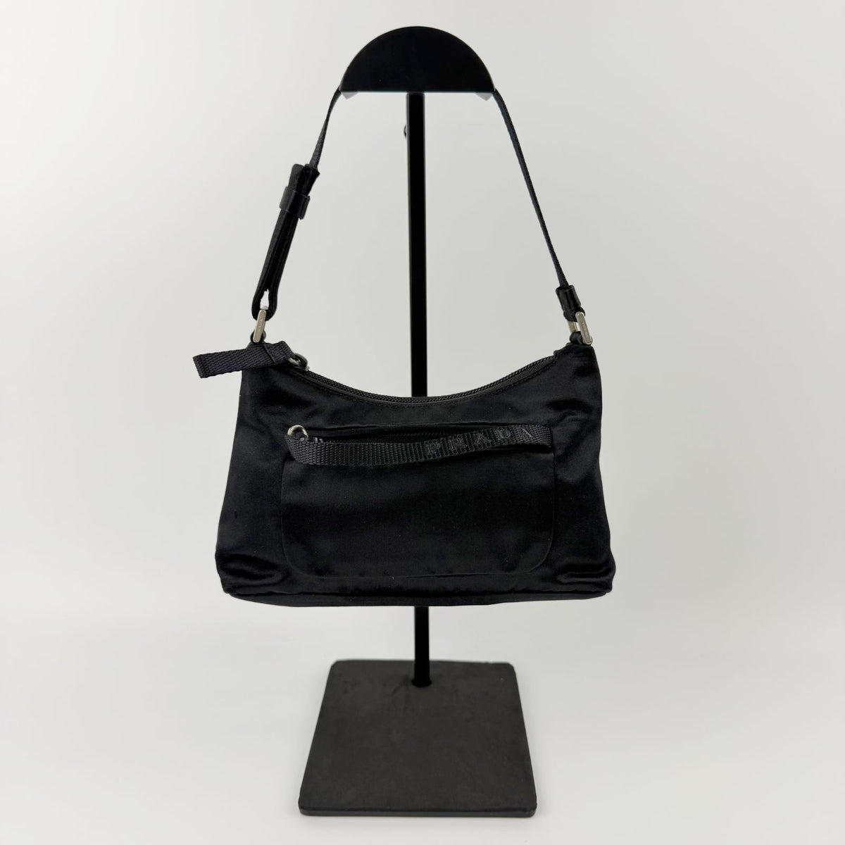 Prada Handbag Nylon Black Vintage