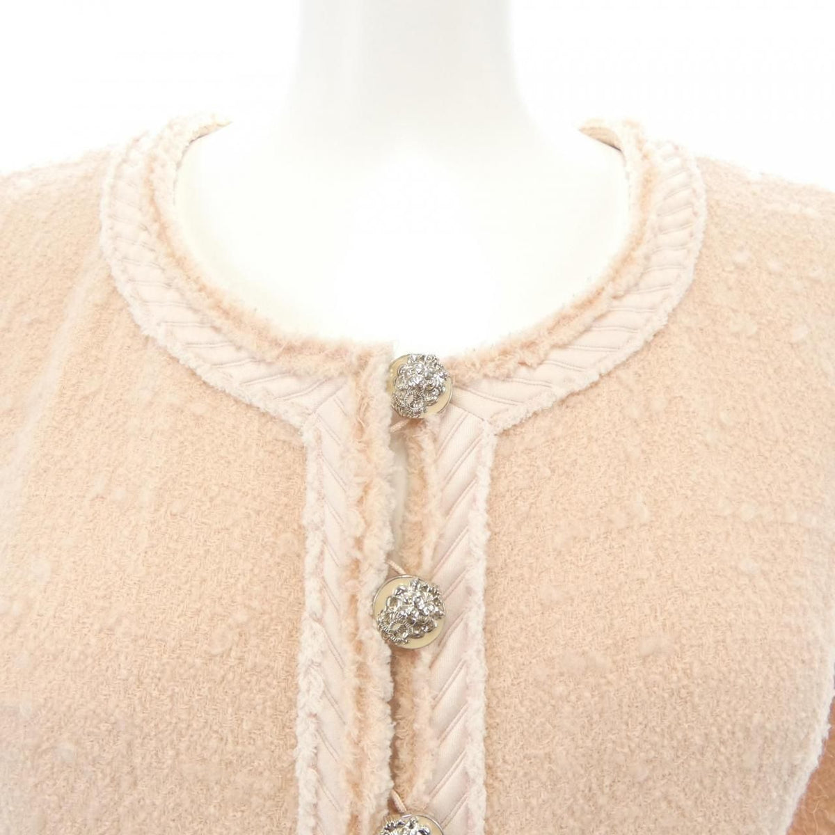Chanel Collarless Jacket Pink — view 5
