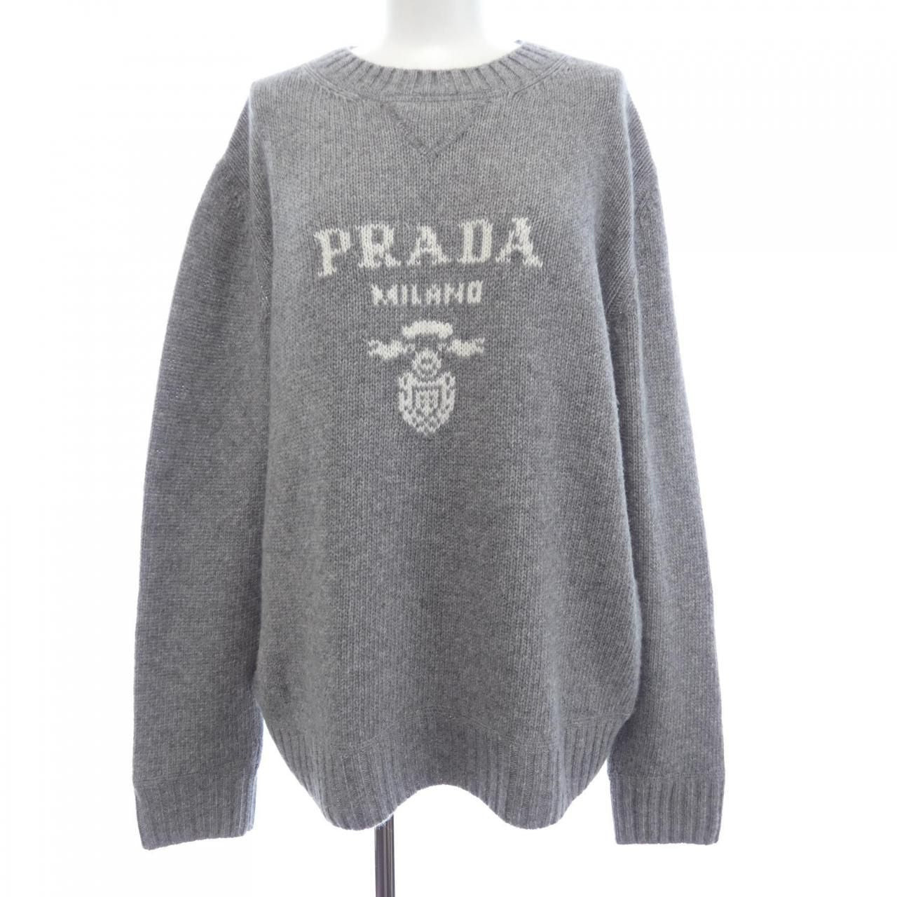 Prada Knit Sweater Gray