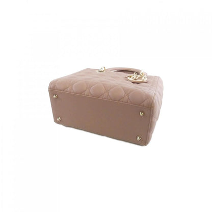 Dior Lady Dior Bag Handbag Beige — view 3