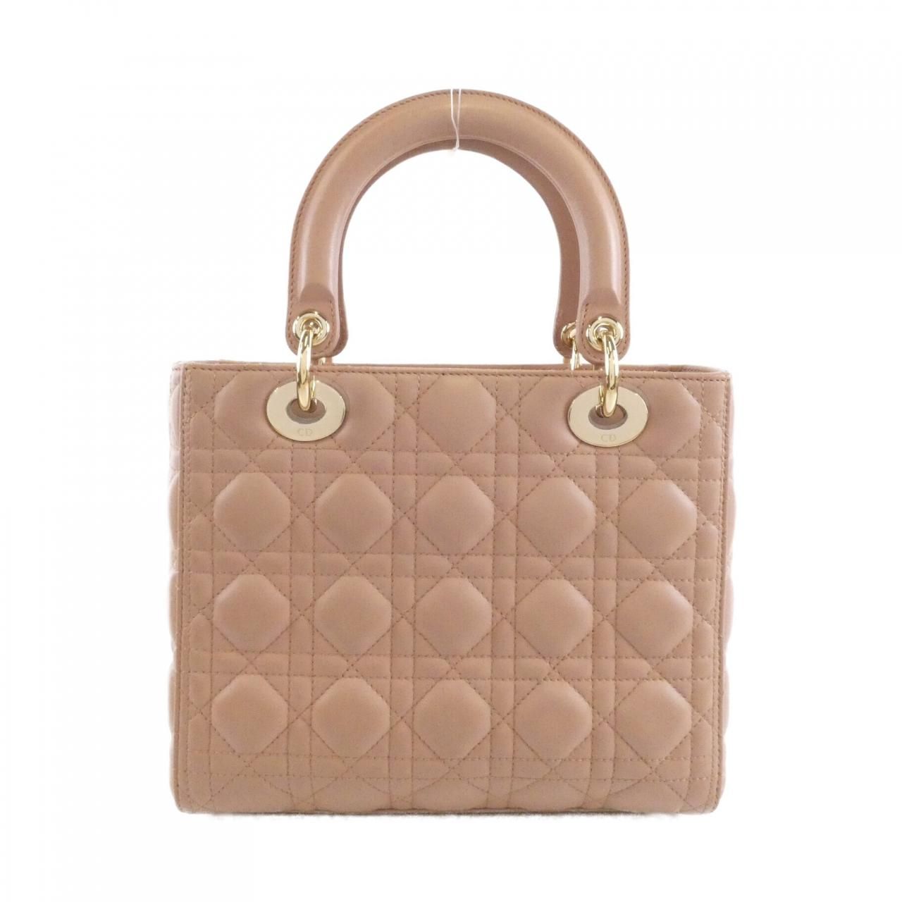 Dior Lady Dior Bag Handbag Beige — view 2