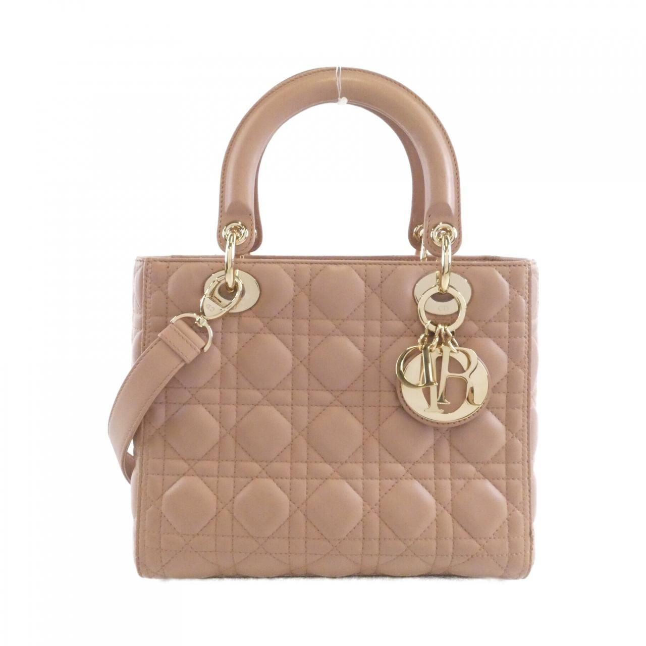 Dior Lady Dior Bag Handbag Beige