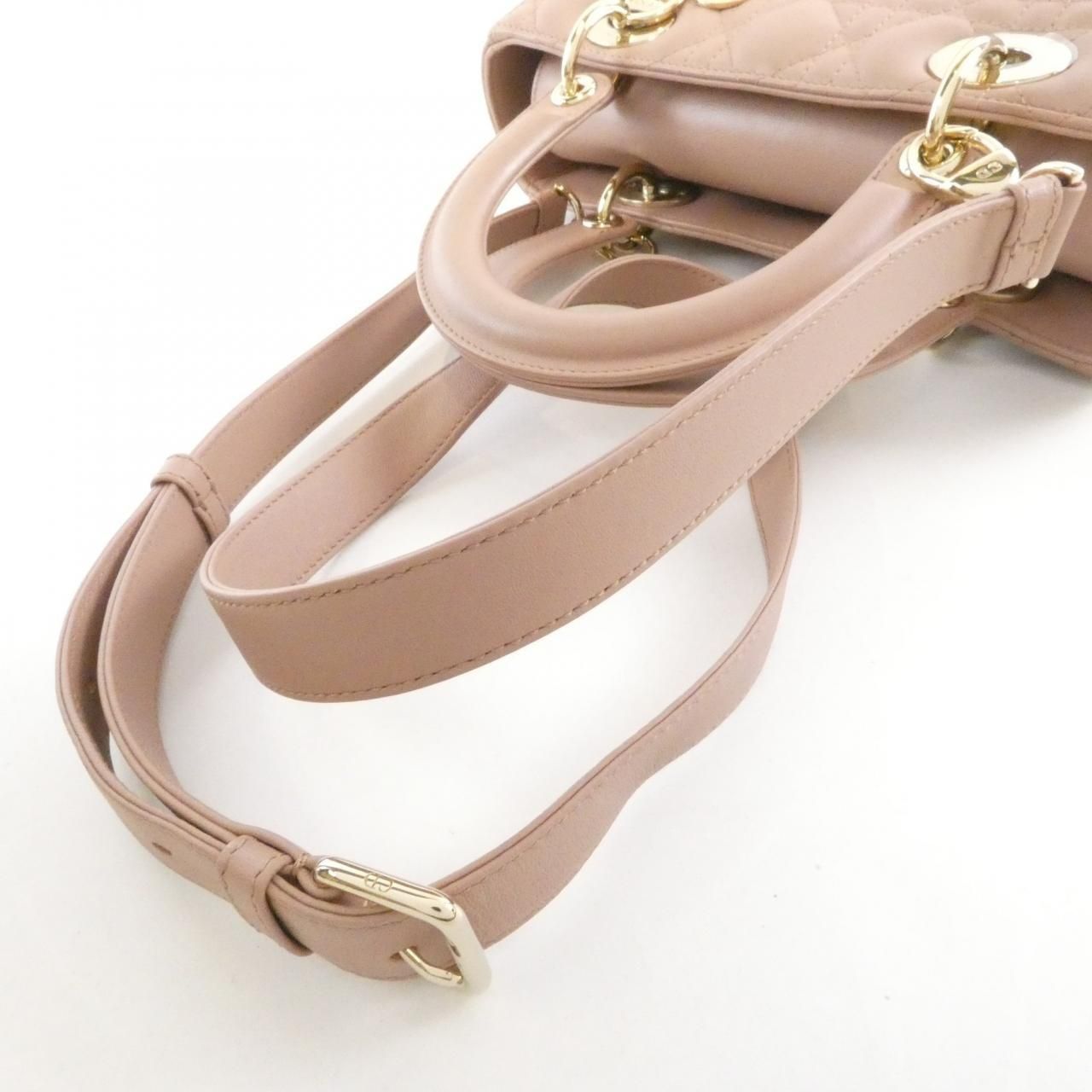 Dior Lady Dior Bag Handbag Beige — view 7
