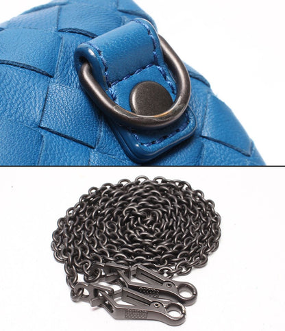 Bottega Veneta Chain Shoulder Bag Clutch Crossbody Intrecciato — view 8