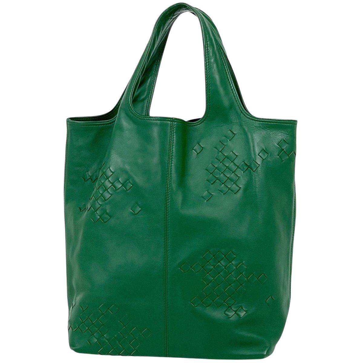 Bottega Veneta Intrecciato Handbag Leather Green