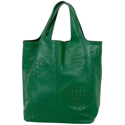 Bottega Veneta Intrecciato Handbag Leather Green