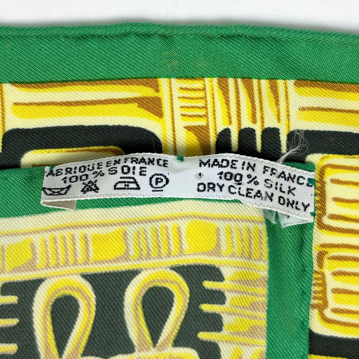 Hermes Carre 90 Tutankhamun Egypt Scarf Silk Green Multicolor — view 2