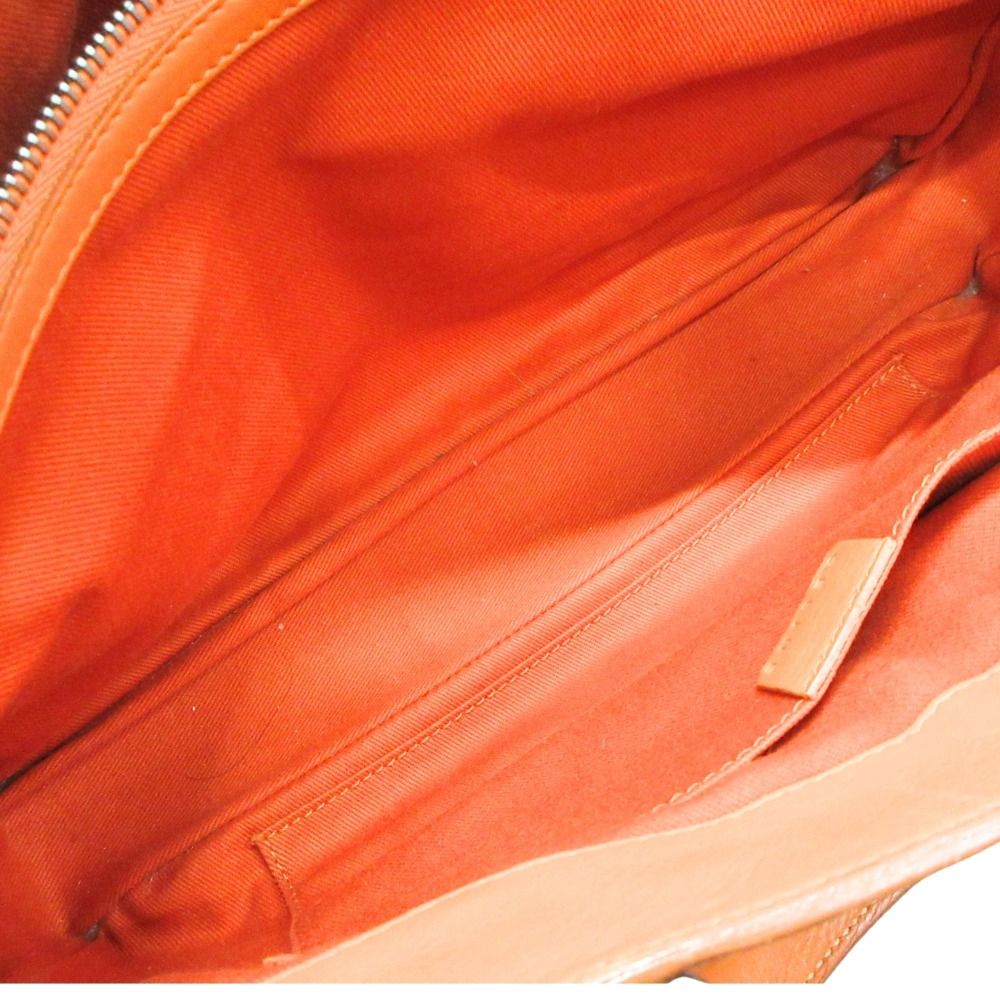 Celine Boogie Hand Tote Bag Leather Log Macadam Vintage Orange — view 4