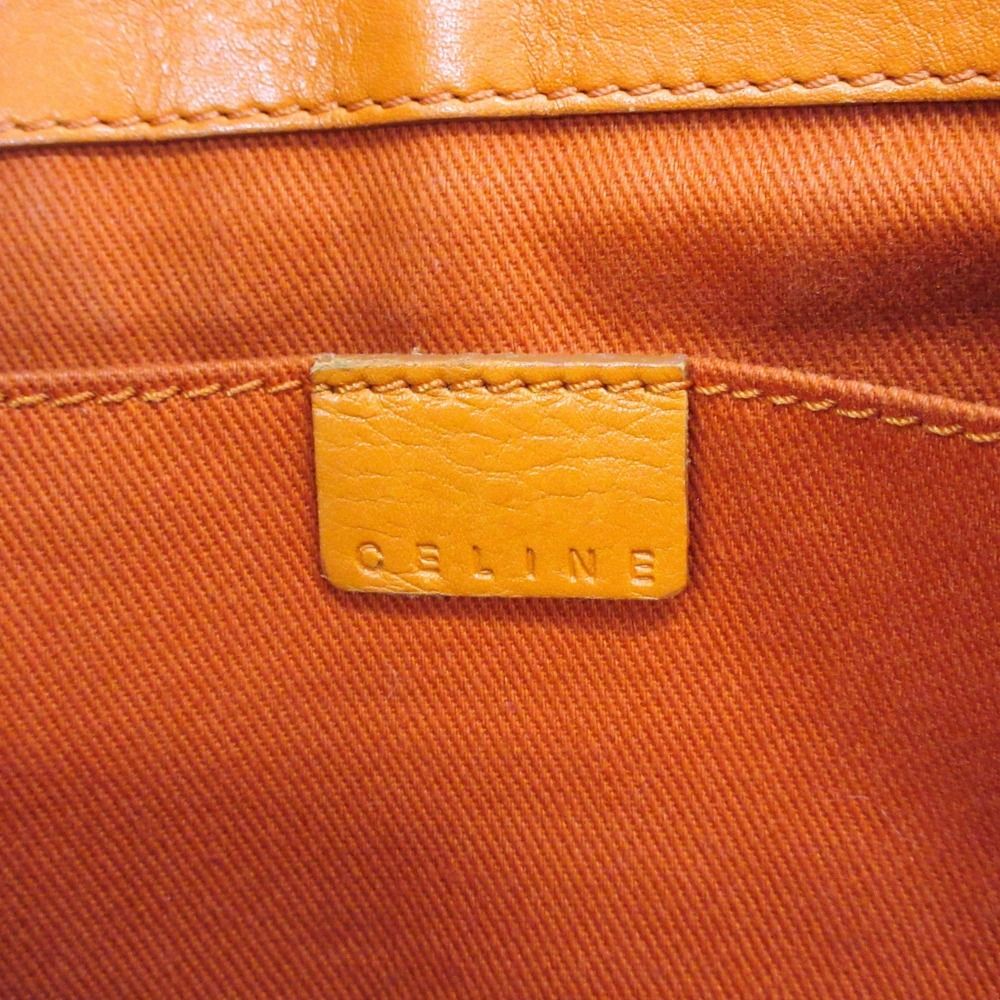 Celine Boogie Hand Tote Bag Leather Log Macadam Vintage Orange — view 7