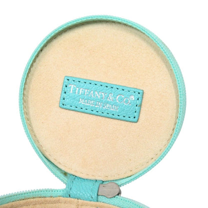 Tiffany & Co Leather Case Box Round Blue Shoulder Bag — view 6