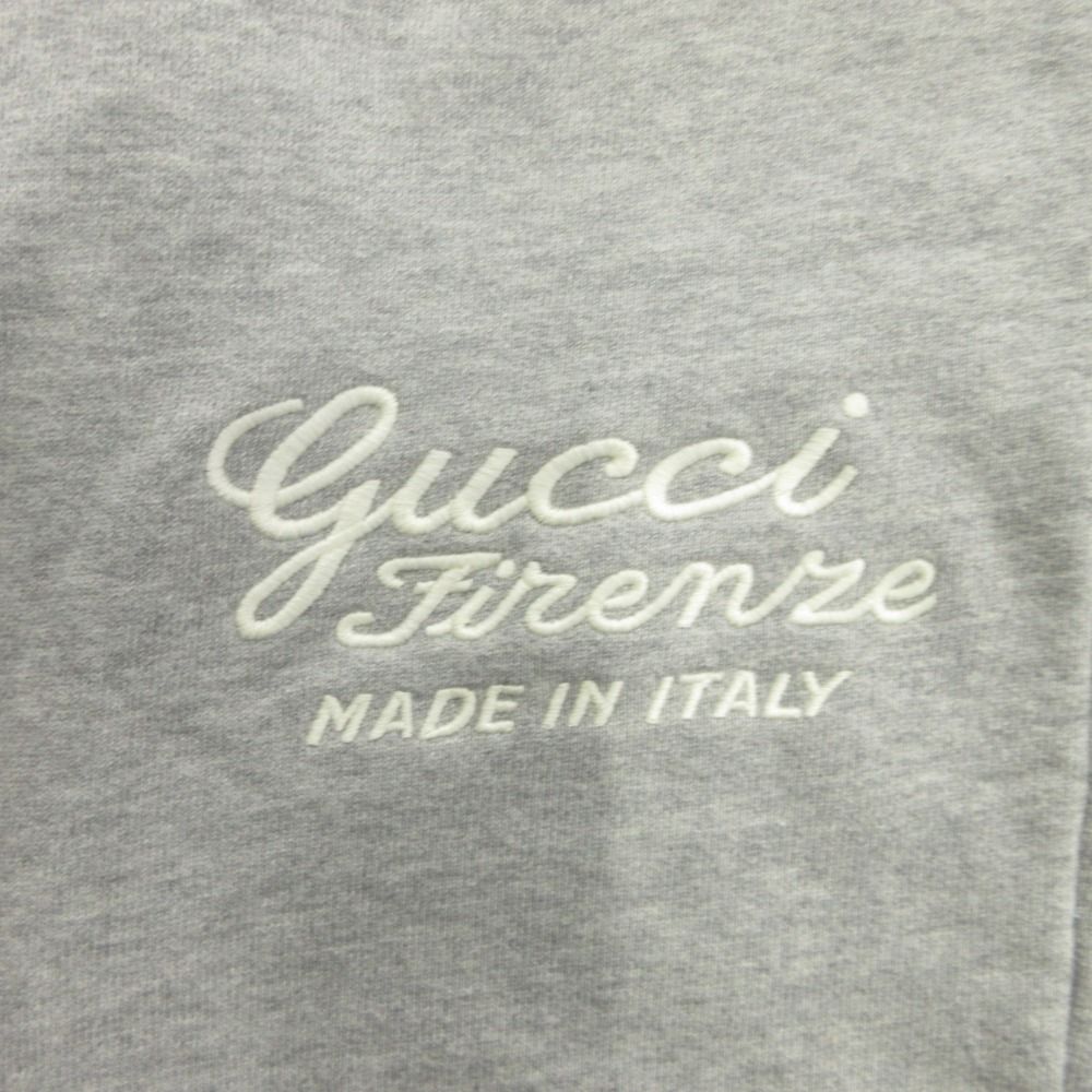 Gucci Firenze Sweat Joggers Pants Logo Embroidery Easy XXS Gray — view 3