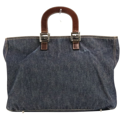 Fendi Vintage Denim Tote Bag 008 Indigo