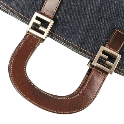Fendi Vintage Denim Tote Bag 008 Indigo — view 7