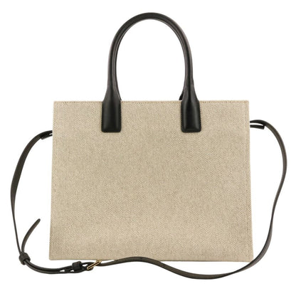 Versace la Medusa Canvas 2-Way Tote Bag Kinari Black — view 2
