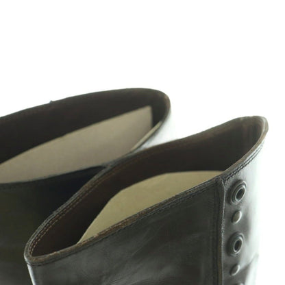 Bottega Veneta Long Boots Square Toe Low Heels Leather One Color Black BB 36 — view 5