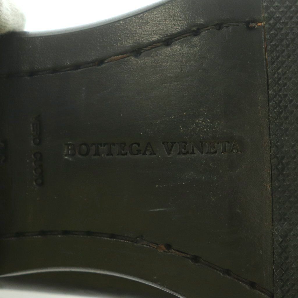 Bottega Veneta Long Boots Square Toe Low Heels Leather One Color Black BB 36 — view 7