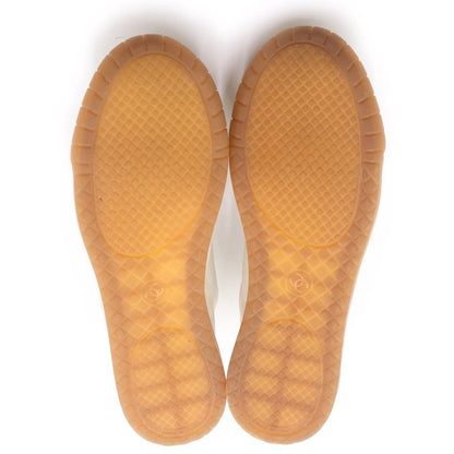 Chanel CC Logo Low-Cut Leather Sneakers White — view 5