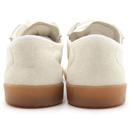 Chanel CC Logo Low-Cut Leather Sneakers White — view 3